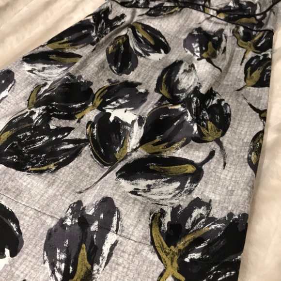 Rebecca Taylor Metallic Leaf Bustier Top Dress - Picture 3 of 7